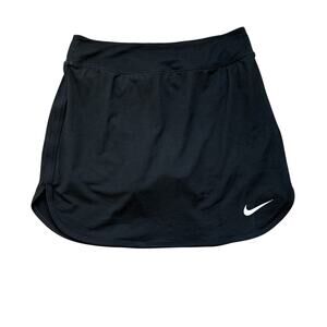 Women’s NIKE Dri-Fit Black Tennis Skirt Skort Activewear Athleisure XS
